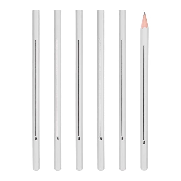 Uxcell HB Graphite Pencils for Drawing, 6Pcs Sketching Pencils Wood Art Supplies Set Hexagonal Pen Break-Resistant for Painting Sketching Artist Design