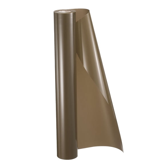 Uxcell HTV Heat Transfer Vinyl 11.8" x 15ft Roll PU Coffee Iron on Vinyl for All Cutter Machine, Easy to Cut & Weed