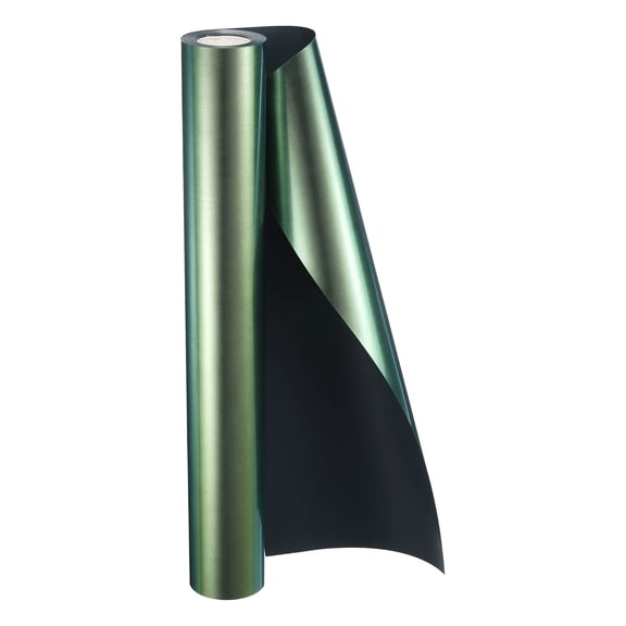 Uxcell HTV Heat Transfer Vinyl 11.8" x 15ft Roll PU Golden Charm Green Iron on Vinyl Easy to Cut & Weed