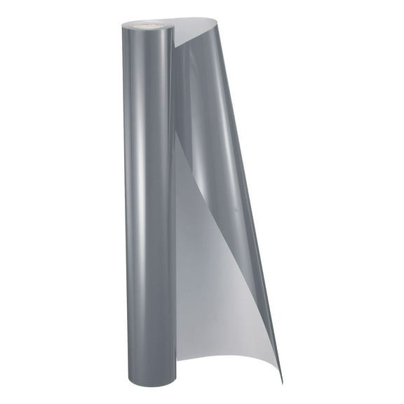 Uxcell HTV Heat Transfer Vinyl 11.8" x 15ft Roll PU Light Gray Iron on Vinyl for All Cutter Machine, Easy to Cut & Weed