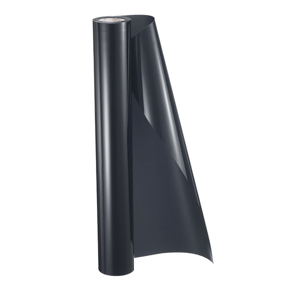 Uxcell HTV Heat Transfer Vinyl 11.8" x 5ft Roll PU Dark Gray Iron on Vinyl for All Cutter Machine, Easy to Cut & Weed