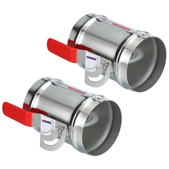 Uxcell HVAC Duct Manual Volume Backdraft Damper, Airflow Ducting Branch Vent Damper 4"