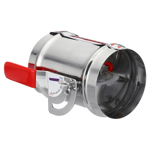 Uxcell HVAC Duct Manual Volume Damper 4" Airflow Ducting Branch Vent Damper Adjustment Handle Stainless Steel