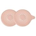 thumbnail image 1 of Uxcell Hair Drain Catcher, 5.51inch Tub Drain Covers Protector with Handle, Pink 2Pack, 1 of 6