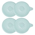 thumbnail image 1 of Uxcell Hair Drain Catcher, 5.51inch Tub Drain Covers with Handle, Lake Blue 4Pack, 1 of 6
