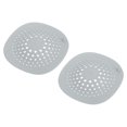 thumbnail image 1 of Uxcell Hair Drain Catcher, 5.7inch Tub Drain Cover Suction Cup Convex, Grey 2Pcs, 1 of 5