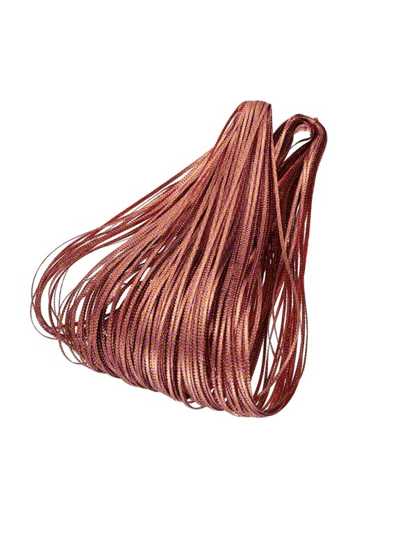 Hair Strings for Braids (100m 1/8 Inch) - Metallic Hair Braiding String Band Hair Wrap String Dreadlock Braiding Rope, for Hair Braiding Twist, Purple/Gold