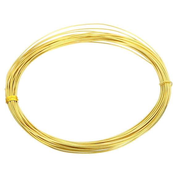 Uxcell Half Hard Brass Wire, 1Pcs 21Gauge/0.7mm Diameter 10m/32.8ft Craft Wire