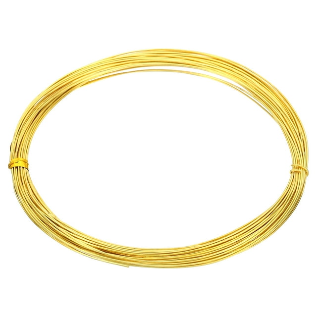Uxcell Half Hard Brass Wire, 1Pcs 23Gauge/0.6mm Diameter 10m/32.8ft Craft Wire