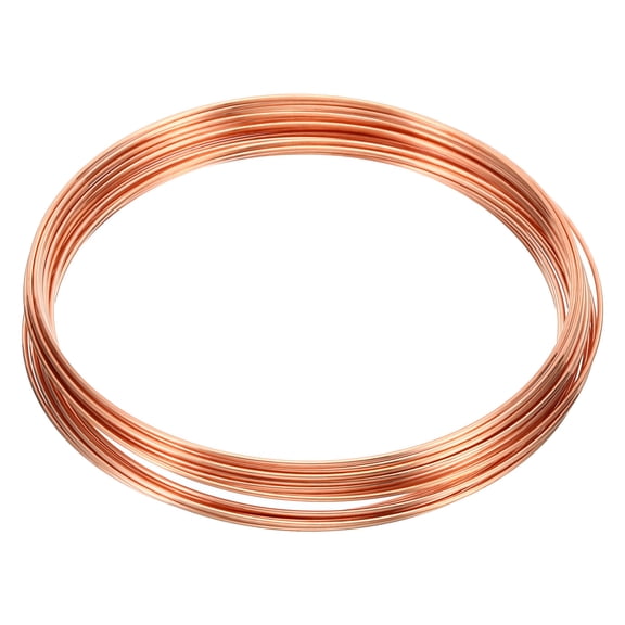 Uxcell Soft Copper Wire 17 Gauge Diameter 19.68ft Length Spool Craft Wire for Jewelry DIY Crafts