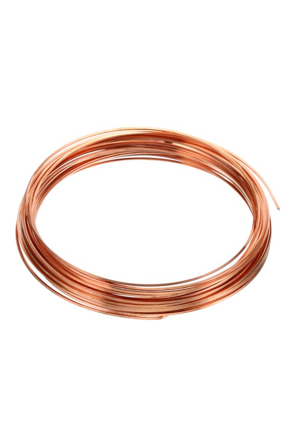 Half Hard Copper Wire, 20Gauge/0.8*0.8mm Diameter 6m Half Round Craft Wire
