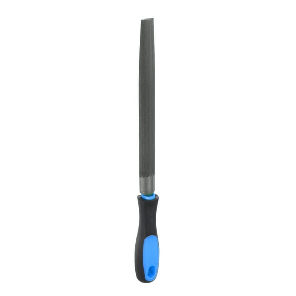 Uxcell Half-Round File 8" High Carbon Hardened Steel Double Cut Hand Rasp with Plastic Handle