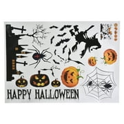 Uxcell Halloween Pumpkin Moon Bat Pattern Wall Sticker Decal Home