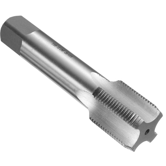 Uxcell Hand Bottom Tap 1-3/8-12 UNF 2B Bottoming Style Screw Tapping Threading Tool