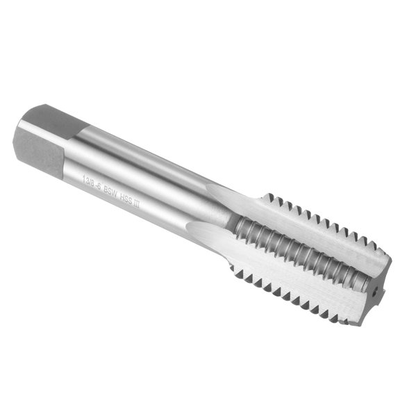Uxcell Hand Bottom Tap 1"-3/8"-6 BSW 2B Bottoming Style Screw Tapping Threading Tool