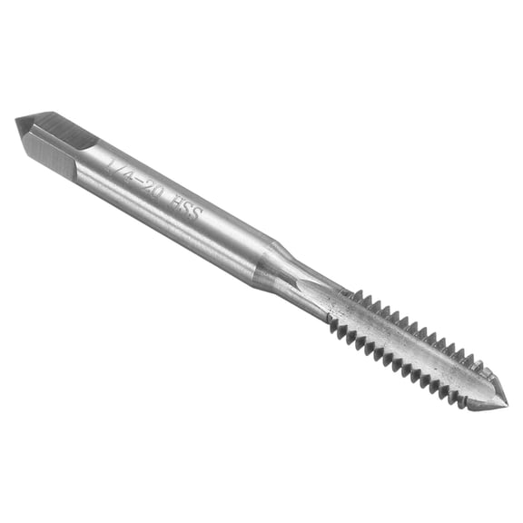 Uxcell Hand Bottom Tap 1/4-20 BSW 2B Bottoming Style Screw Tapping Threading Tool