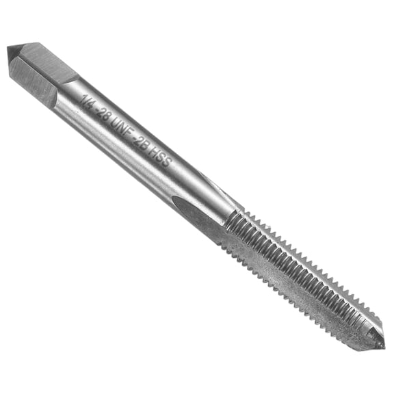 Uxcell Hand Bottom Tap 1/4-28 UNF 2B Bottoming Style Screw Tapping Threading Tool