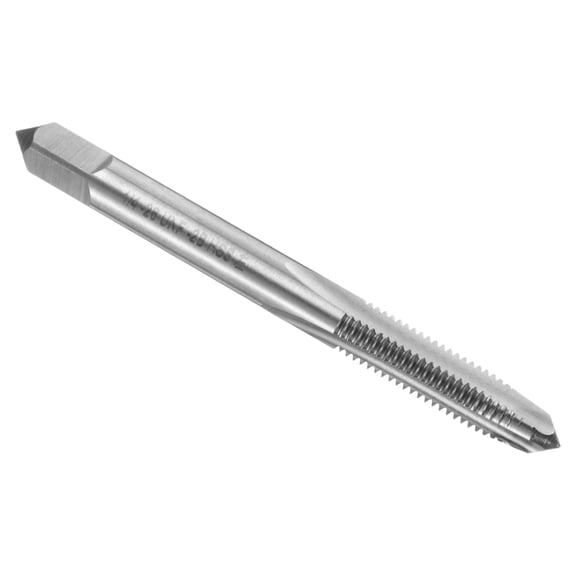 Uxcell Hand Bottom Tap 1/4-28 UNF 2B Left Hand Thread Bottoming Style Screw Tapping Threading Tool