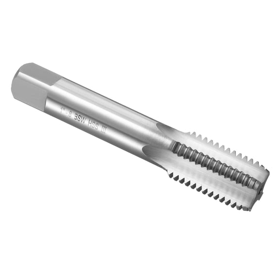 Uxcell Hand Bottom Tap 1"-8 BSW 2B Bottoming Style Screw Tapping Threading Tool