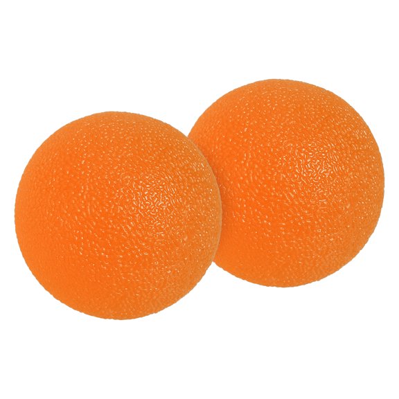 Uxcell Hand Exercise Balls, Squeeze Ball Stress Ball for Adults Grip Strengthening Occupational Equipment Orange