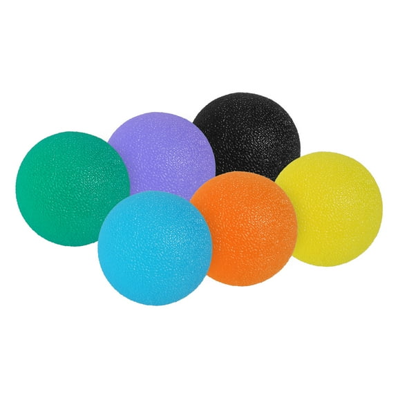 Hand Exercise Balls, Squeeze Ball Stress Ball for Grip Strengthening Occupational Equipment, Multicolor 6Pcs