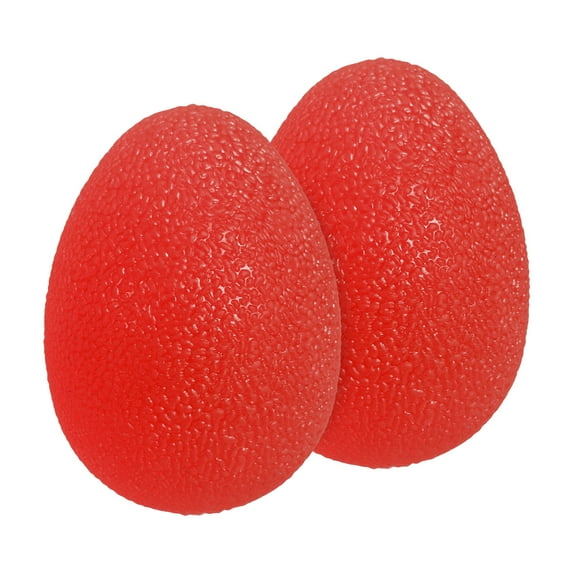 Uxcell Hand Exercise Balls, Squeeze Balls Stress Ball for Adults Grip Strengthening Occupational Equipment Red
