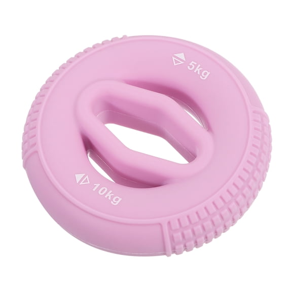 Uxcell Hand Grip Strengtheners, 5-10kg Silicone Grip Strength Training for Stress Relieve & Rock Climbing, Pink