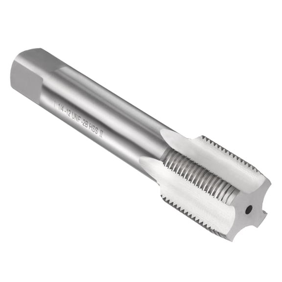 Uxcell Hand Plug Tap 1-1/4"-12 UNF 2B Thread Plug Style Screw Tapping Threading Tool