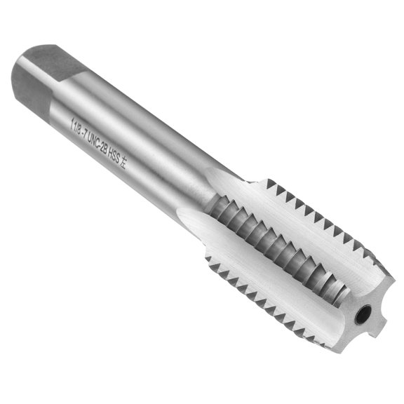 Uxcell Hand Plug Tap 1-1/8"-7 UNC 2B Left Hand Thread Screw Tapping Threading Tool