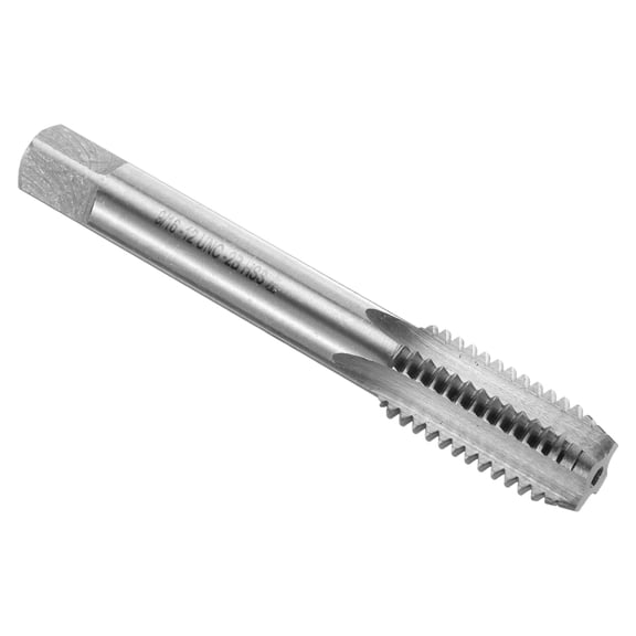 Uxcell Hand Plug Tap 9/16-12 UNC 2B Left Hand Thread Plug Style Taps Straight Flute Screw Tapping Threading Tool