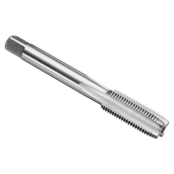 Uxcell Hand Plug Tap M12 x 1.25 H2 Metric Thread Taps Straight Flute Screw Tapping Threading Tool 9CrSi Alloy Tool Steel