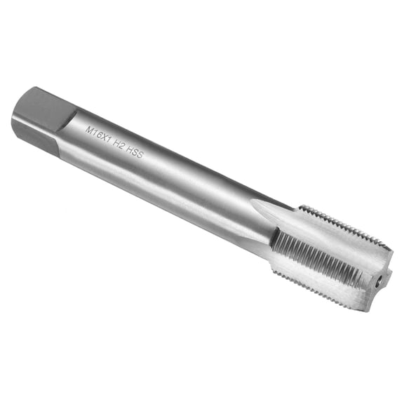 Uxcell Hand Plug Tap M16 x 1 H2 Metric Thread Plug Style Taps Straight Flute Screw Tapping Threading Tool