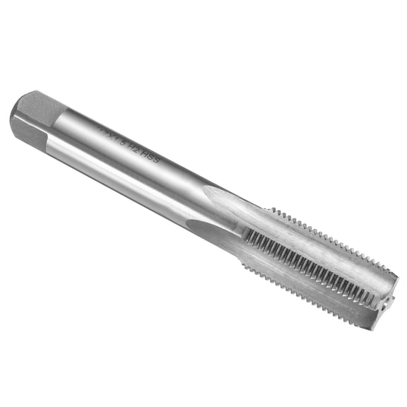 Uxcell Hand Plug Tap M17 x 1.5 H2 Metric Thread Plug Style Taps Straight Flute Screw Tapping Threading Tool