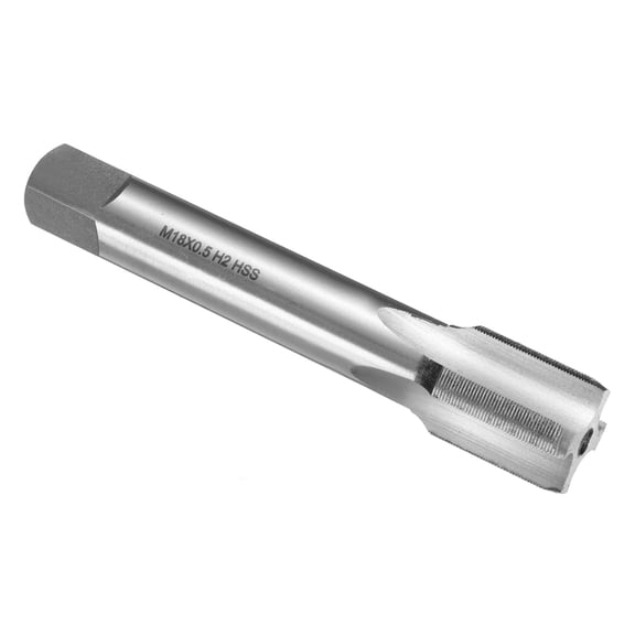 Uxcell Hand Plug Tap M18 x 0.5 H2 Metric Thread Plug Style Taps Straight Flute Screw Tapping Threading Tool