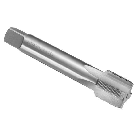 Uxcell Hand Plug Tap M22 x 1 H2 Metric Thread Plug Style Taps Straight Flute Screw Tapping Threading Tool