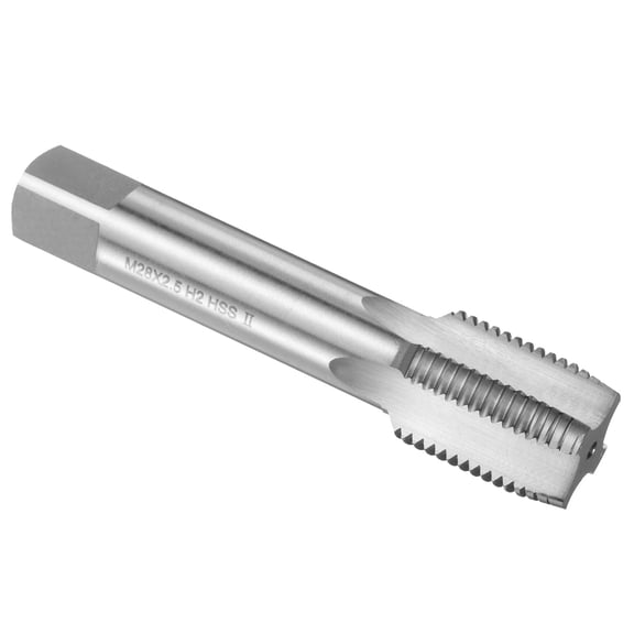 Uxcell Hand Plug Tap M28 x 2.5 H2 Thread Plug Style Screw Tapping Threading Tool