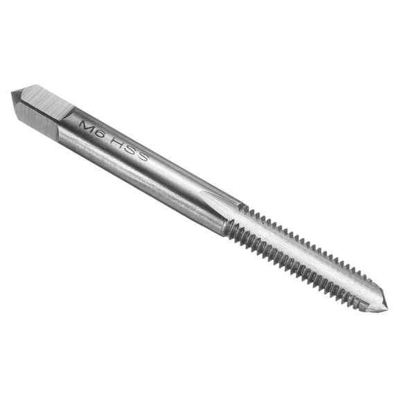Uxcell Hand Plug Tap M6 x 1 H2 Metric Thread Plug Style Taps Straight Flute Screw Tapping Threading Tool