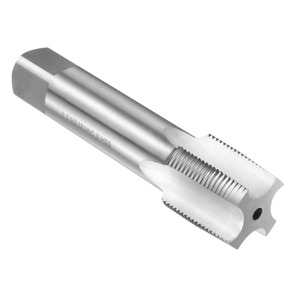 Uxcell Hand Taper Tap 1-1/2"-12 UNC 2B Left Hand Thread Screw Tapping Threading Tool