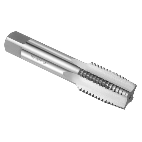 Uxcell Hand Taper Tap 1-1/2"-6 BSW Thread Taper Style Screw Tapping Threading Tool