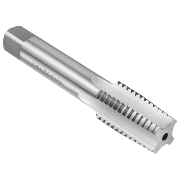 Uxcell Hand Taper Tap 1-1/8"-7 UNC 2B Left Hand Thread Screw Tapping Threading Tool