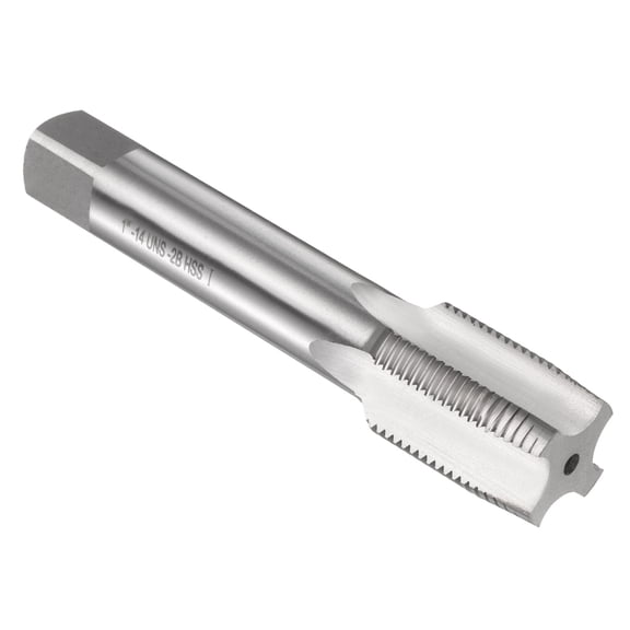 Uxcell Hand Taper Tap 1"-14 UNS 2B Thread Taper Style Screw Tapping Threading Tool