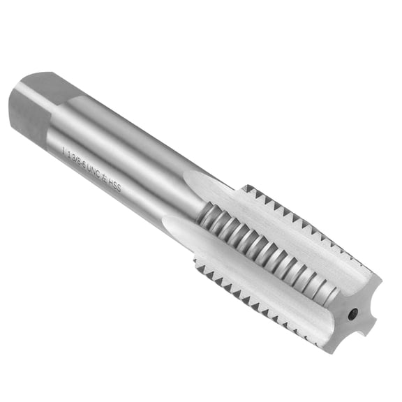 Uxcell Hand Taper Tap 1-3/8"-6 UNC 2B Left Hand Thread Screw Tapping Threading Tool