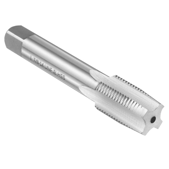 Uxcell Hand Taper Tap 7/8"-14 UNF 2B Left Hand Thread Screw Tapping Threading Tool