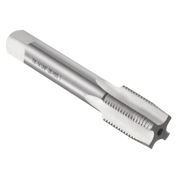 Uxcell Hand Taper Tap 7/8"-14 UNF 2B Thread Taper Style Screw Tapping Threading Tool