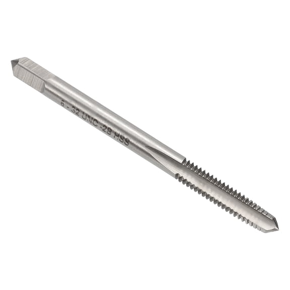 Uxcell Hand Taper Tap #8-32 UNC 2B Thread Taper Style Taps Straight Flute Screw Tapping Threading Tool