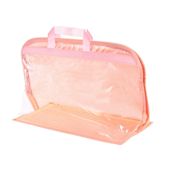Uxcell Handbag Dust Bags, Clear Storage Organizer XL Size Dustproof Handbag Cover Protector Style 2, Pink