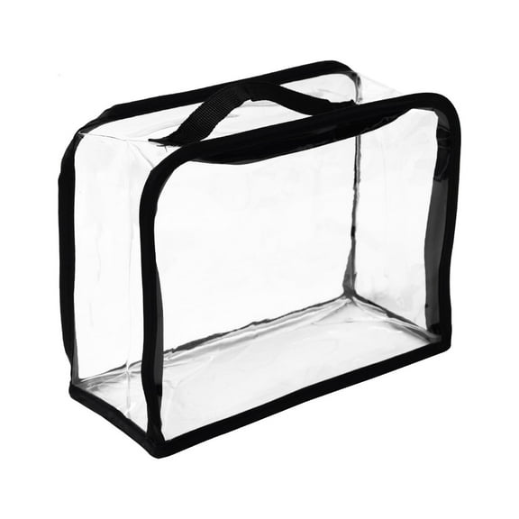 Uxcell Handbag Dust Bags M Size Clear Dustproof Purse Storage Organizer, Black