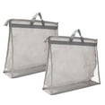 thumbnail image 1 of Uxcell Handbag Dust Bags, XXL Size Dustproof Transparent Purse Protector, Light Gray 2 Pack, 1 of 5