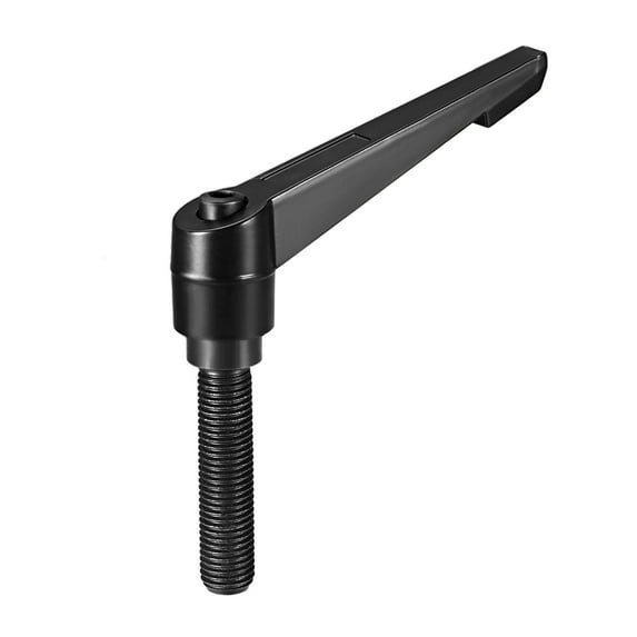 Uxcell Handle Adjustable Clamping Lever Threaded Push Button Ratchet Male Threaded Stud M16x63mm