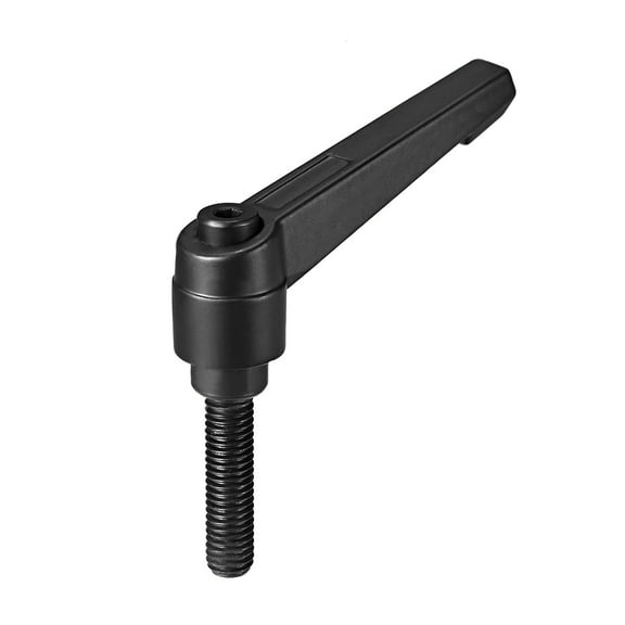 Uxcell Handle Adjustable Clamping Lever Threaded Push Button Ratchet Male Threaded Stud M8x32mm